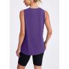 image:imageWomens Workout Tank Tops Lightweight Sleeveless Shirts for Women Loose Fit Tops for Athletic Running Tennis YogaDark Purple
