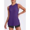 image:imageWomens Workout Tank Tops Lightweight Sleeveless Shirts for Women Loose Fit Tops for Athletic Running Tennis YogaDark Purple