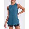 image:imageWomens Workout Tank Tops Lightweight Sleeveless Shirts for Women Loose Fit Tops for Athletic Running Tennis YogaDeep Blue