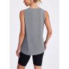 image:imageWomens Workout Tank Tops Lightweight Sleeveless Shirts for Women Loose Fit Tops for Athletic Running Tennis YogaGrey