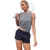 image:imageWomens Workout Tank Tops Lightweight Sleeveless Shirts for Women Loose Fit Tops for Athletic Running Tennis YogaGrey
