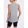 image:imageWomens Workout Tank Tops Lightweight Sleeveless Shirts for Women Loose Fit Tops for Athletic Running Tennis YogaLight Gray