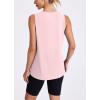 image:imageWomens Workout Tank Tops Lightweight Sleeveless Shirts for Women Loose Fit Tops for Athletic Running Tennis YogaLight Pink