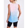 image:imageWomens Workout Tank Tops Lightweight Sleeveless Shirts for Women Loose Fit Tops for Athletic Running Tennis YogaPink Blue
