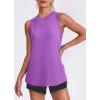 image:imageWomens Workout Tank Tops Lightweight Sleeveless Shirts for Women Loose Fit Tops for Athletic Running Tennis YogaPurple