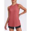 image:imageWomens Workout Tank Tops Lightweight Sleeveless Shirts for Women Loose Fit Tops for Athletic Running Tennis YogaRed