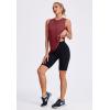 image:imageWomens Workout Tank Tops Lightweight Sleeveless Shirts for Women Loose Fit Tops for Athletic Running Tennis YogaRed Brown