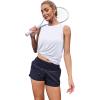 image:imageWomens Workout Tank Tops Lightweight Sleeveless Shirts for Women Loose Fit Tops for Athletic Running Tennis YogaWhite 1