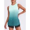 image:imageWomens Workout Tank Tops Lightweight Sleeveless Shirts for Women Loose Fit Tops for Athletic Running Tennis YogaWhite Blue