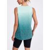 image:imageWomens Workout Tank Tops Lightweight Sleeveless Shirts for Women Loose Fit Tops for Athletic Running Tennis YogaWhite Blue