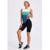 image:imageWomens Workout Tank Tops Lightweight Sleeveless Shirts for Women Loose Fit Tops for Athletic Running Tennis YogaWhite Green Blue