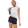 image:imageWomens Workout Tank Tops Lightweight Sleeveless Shirts for Women Loose Fit Tops for Athletic Running Tennis YogaWhite Print