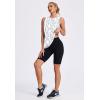 image:imageWomens Workout Tank Tops Lightweight Sleeveless Shirts for Women Loose Fit Tops for Athletic Running Tennis YogaWhite Print