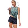 image:imageWomens Workout Tank Tops Lightweight Sleeveless Shirts for Women Loose Fit Tops for Athletic Running Tennis YogaZfloral Blue