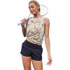 image:imageWomens Workout Tank Tops Lightweight Sleeveless Shirts for Women Loose Fit Tops for Athletic Running Tennis YogaZfloral Khaki