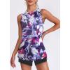 image:imageWomens Workout Tank Tops Lightweight Sleeveless Shirts for Women Loose Fit Tops for Athletic Running Tennis YogaZtie Dye Floral