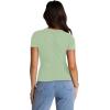 image:imageXIEERDUO Basic Tops for Women Short Sleeve Baby Tees 23 Pack Crew Neck T Shirts Slim Fit Tees3 Pack BlackWhiteArmygreen