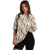 image:imageOversized T Shirts for Women Summer Crewneck Short Sleeve Basic Tops Loose FitBlack Polka Dots