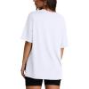 image:imageOversized T Shirts for Women Summer Crewneck Short Sleeve Basic Tops Loose FitBwhite