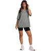image:imageOversized T Shirts for Women Summer Crewneck Short Sleeve Basic Tops Loose FitCgrey