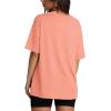 image:imageOversized T Shirts for Women Summer Crewneck Short Sleeve Basic Tops Loose FitEcoral