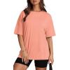 image:imageOversized T Shirts for Women Summer Crewneck Short Sleeve Basic Tops Loose FitEcoral