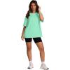 image:imageOversized T Shirts for Women Summer Crewneck Short Sleeve Basic Tops Loose FitLake Green