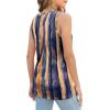 image:imageXIEERDUO Womens Tank Tops Crewneck Loose Fit Basic Casual Summer Side Split Sleeveless ShirtsGtie Dye Print