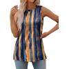 image:imageXIEERDUO Womens Tank Tops Crewneck Loose Fit Basic Casual Summer Side Split Sleeveless ShirtsGtie Dye Print