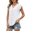 image:imageXIEERDUO Womens Tops Ruffle Sleeve Tunic Top Ladies Tops and Blouses Spring Clothes Tunic Tops for Women Business CasualWhite