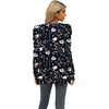 image:imageXIEERDUO Long Sleeve Shirts for Women Puff Sleeve Tops Pullover Sweaters Fall Fashion Womens Clothing Loose FitBlack Floral