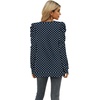image:imageXIEERDUO Long Sleeve Shirts for Women Puff Sleeve Tops Pullover Sweaters Fall Fashion Womens Clothing Loose FitBlue Dot