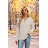image:imageXIEERDUO Sweater for Women Winter Clothing Long Sleeve Shirts Fall FashionBeige