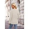 image:imageXIEERDUO Sweater for Women Winter Clothing Long Sleeve Shirts Fall FashionBeige