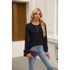 image:imageXIEERDUO Sweater for Women Winter Clothing Long Sleeve Shirts Fall FashionBlack
