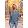image:imageXIEERDUO Sweater for Women Winter Clothing Long Sleeve Shirts Fall FashionBlue