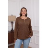 image:imageXIEERDUO Sweater for Women Winter Clothing Long Sleeve Shirts Fall FashionBrown