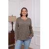 image:imageXIEERDUO Sweater for Women Winter Clothing Long Sleeve Shirts Fall FashionCoffee