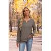 image:imageXIEERDUO Sweater for Women Winter Clothing Long Sleeve Shirts Fall FashionCoffee