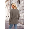 image:imageXIEERDUO Sweater for Women Winter Clothing Long Sleeve Shirts Fall FashionCoffee