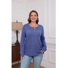 image:imageXIEERDUO Sweater for Women Winter Clothing Long Sleeve Shirts Fall FashionDark Blue