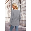 image:imageXIEERDUO Sweater for Women Winter Clothing Long Sleeve Shirts Fall FashionGrey