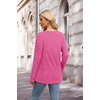 image:imageXIEERDUO Sweater for Women Winter Clothing Long Sleeve Shirts Fall FashionHot Pink