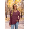image:imageXIEERDUO Sweater for Women Winter Clothing Long Sleeve Shirts Fall FashionMaroon