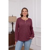 image:imageXIEERDUO Sweater for Women Winter Clothing Long Sleeve Shirts Fall FashionMaroon