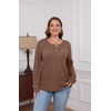 image:imageXIEERDUO Sweater for Women Winter Clothing Long Sleeve Shirts Fall FashionPretty Brown