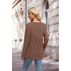 image:imageXIEERDUO Sweater for Women Winter Clothing Long Sleeve Shirts Fall FashionPretty Brown