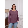 image:imageXIEERDUO Sweater for Women Winter Clothing Long Sleeve Shirts Fall FashionPurple Red