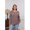 image:imageXIEERDUO Sweater for Women Winter Clothing Long Sleeve Shirts Fall FashionRosy Brown