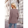 image:imageXIEERDUO Sweater for Women Winter Clothing Long Sleeve Shirts Fall FashionRosy Brown